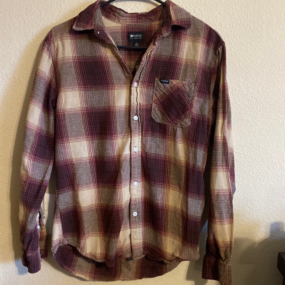 Matrix plaid flannel size small